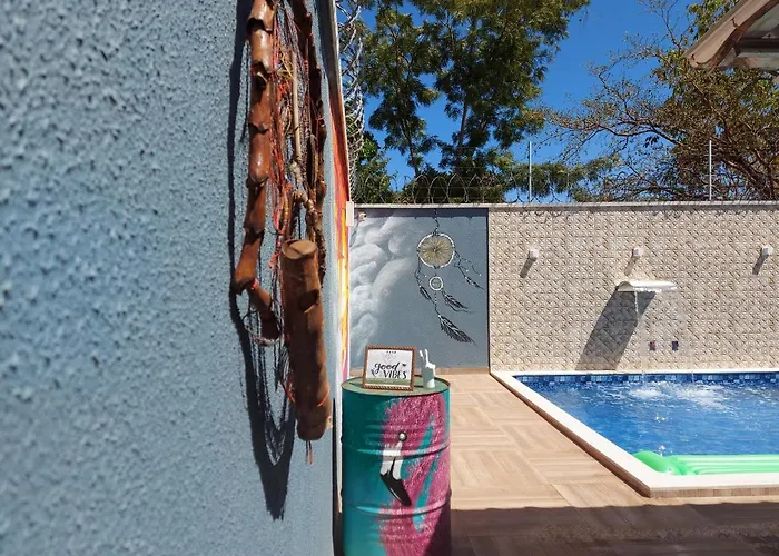 Casa Com Piscina E 3 Quartos Climatizados 8Km Do Centro